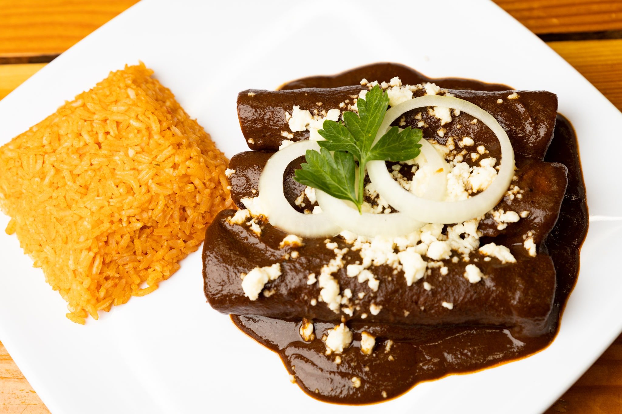 Enchiladas Oaxaqueñas.